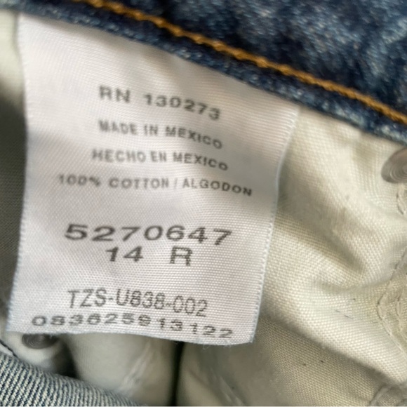 Lee Premium Select Relaxed Straight Leg Jeans Adjustable Waist Size 14 N… - Picture 8 of 9